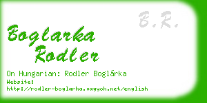boglarka rodler business card